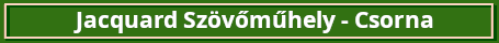 Jacquardszovomuhely Csorna zold